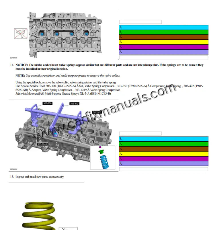 Specialized EcoBoost performance data for the Ford Bronco (2021-2023), documenting twin-turbocharger synchronization for the 2.7L V6 and precision timing sequences for the 2.3L I4 in a high-definition PDF format.
