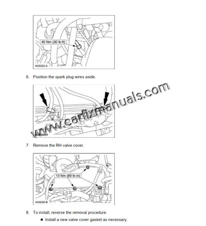 Specialized Modular V8 restoration data for the 1999-2004 Ford Mustang, detailing timing for the 4.6L SOHC and DOHC engines, plus supercharger service for the 2003-2004 SVT Cobra in PDF format.
