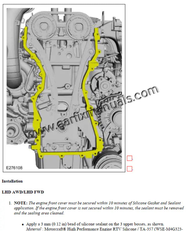 Technical schematic of Ford Maverick drivetrain components, showing the PowerSplit eCVT for hybrid models and the 8F35 8-speed automatic transmission for EcoBoost variants.
