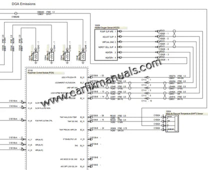 Zoomable electrical architecture maps for the early-gen Ford Ranger T6, featuring signal flow for the turbocharger actuator, DPF pressure sensors, and main cabin power distribution.