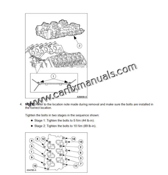 Performance chassis engineering guides for the 1999-2004 Ford Mustang, illustrating Independent Rear Suspension (IRS) maintenance for Cobra models and hydroboost braking system repairs in PDF format.