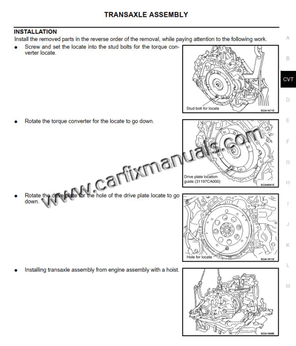 Pioneering drivetrain service guide for the Nissan Murano Z50 (2002-2007), documenting the original Xtronic CVT belt-drive logic, AWD transfer case repairs, and differential maintenance in PDF format.