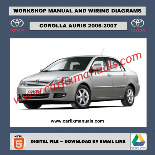 Repair Manual Toyota Corolla Auris 2006-2007 Wiring Diagrams