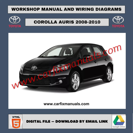 Workshop Manual Toyota Corolla Auris 2008-2010 Interactive