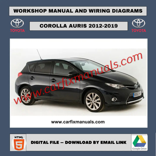 Repair Manual Toyota Corolla Auris 2012-2019 and Wiring