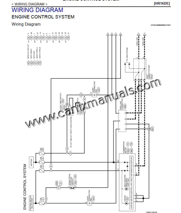 High-resolution electrical circuit maps for the Nissan Versa N17, including ECU pinouts, body control module (BCM) wiring, and connector location guides for Sedan and Note models.