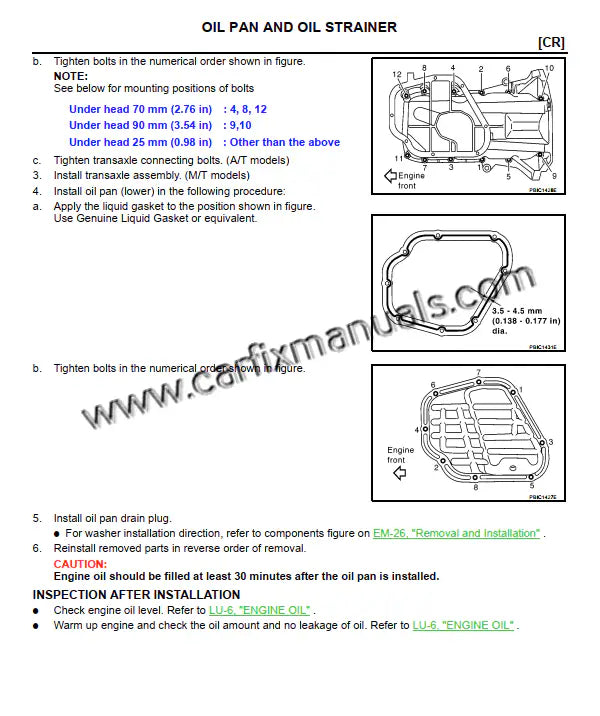Chassis and handling repair blueprints for the Nissan March K12 (2002-2009), illustrating Electric Power Steering (EPS) calibration, front strut replacement, and ABS brake system service in PDF format.