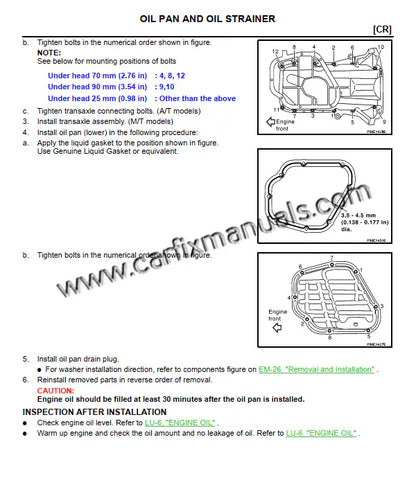 Chassis and handling repair blueprints for the Nissan March K12 (2002-2009), illustrating Electric Power Steering (EPS) calibration, front strut replacement, and ABS brake system service in PDF format.