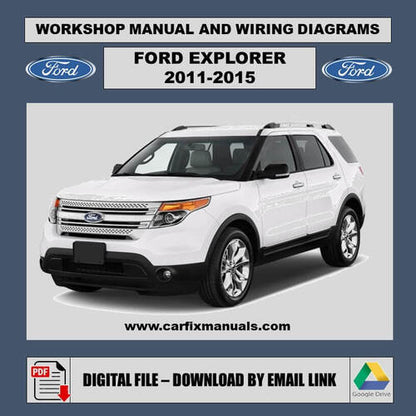 Comprehensive U502 platform workshop encyclopedia for the Ford Explorer (2011-2015), containing searchable PDF format data for body structural alignment, dual-zone HVAC cycles, and factory-authorized torque sequences.